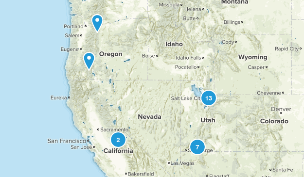 Completed hikes Map