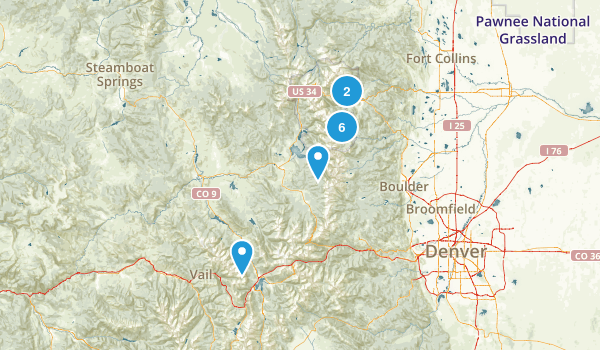 Lakes & Waterfalls Map