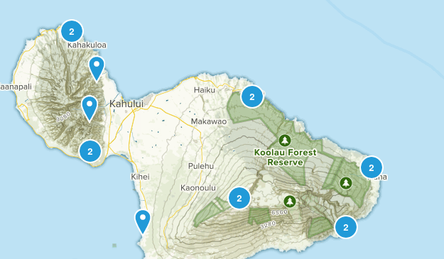 Maui Trails Map
