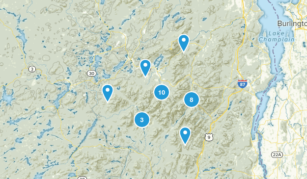 Adirondack High Peaks - 46ers Map