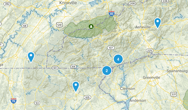 Waterfall Camping Map