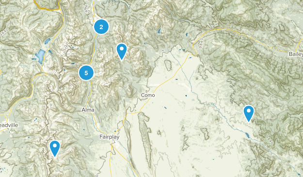 Trails to hike Map