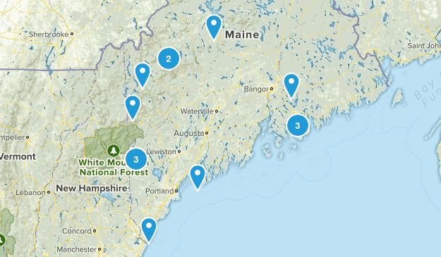 ME Hikes Map