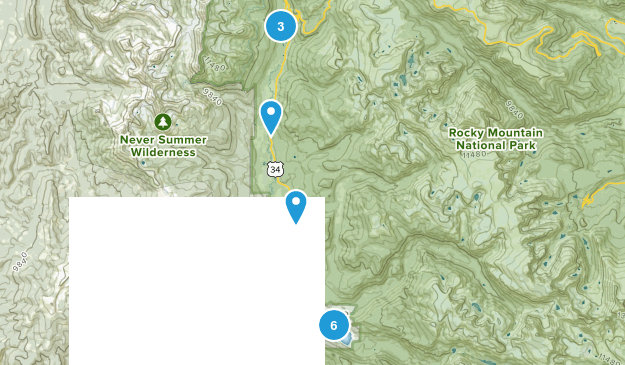 RMNP West Side/Grand Lake Map