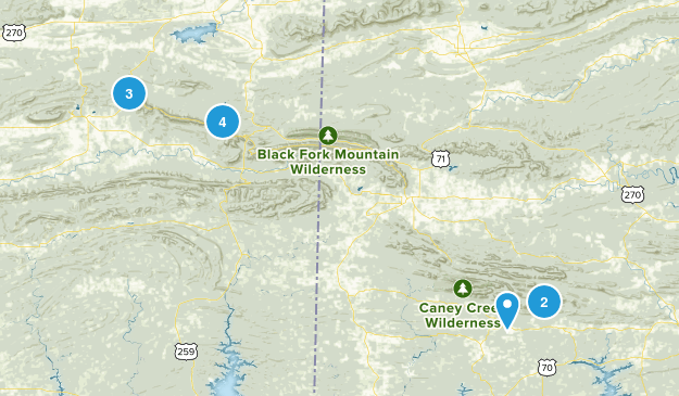 Ouachita State Park OK Map
