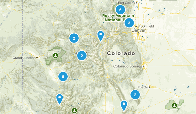 Colorado Hiking Map