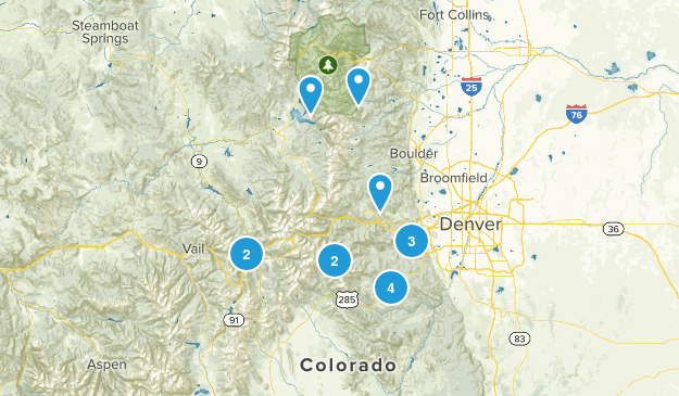 Colorado Day Hikes Map