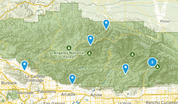 Angeles Forest Map