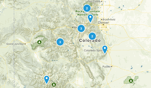 Colorado Multi-Day Hikes Map