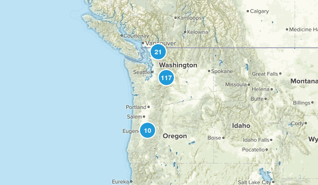 Summer 2018 Hike Goals Map