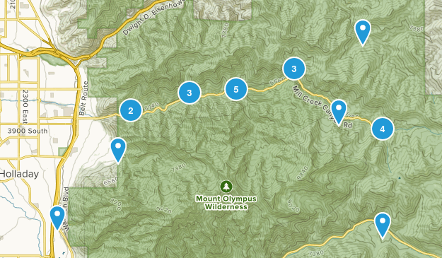 Millcreek Canyon Map