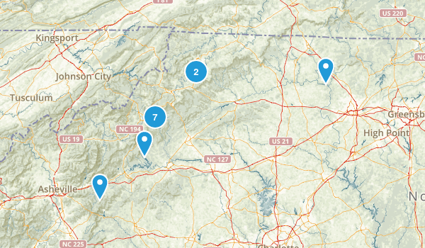 NC Hikes Map