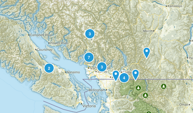Hikes to do Map