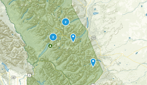 Glacier NP Map