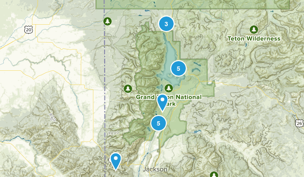 grand teton Map