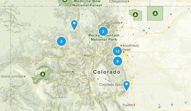 Colorado Hikes Map
