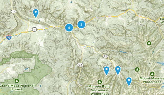 Glenwood hikes Map