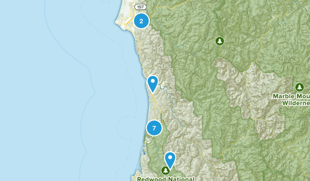 redwood list Map