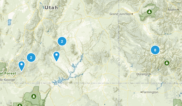 Road trip hikes Map