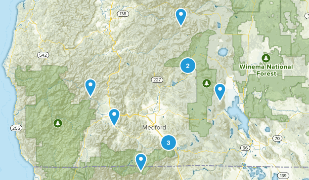 Gus friendly hikes Map