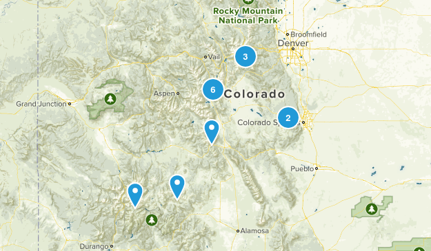 Colorado 14ers Map