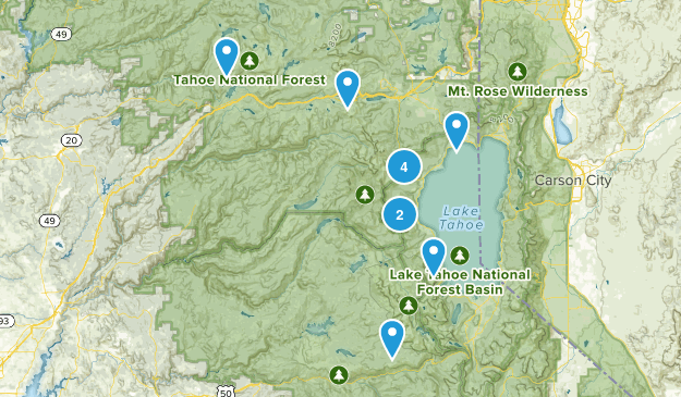 Lake Tahoe Vaca Map