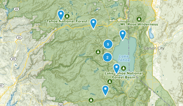 Lake Tahoe Vaca Map