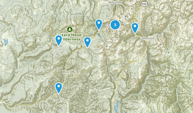 Ophir Telluride Map