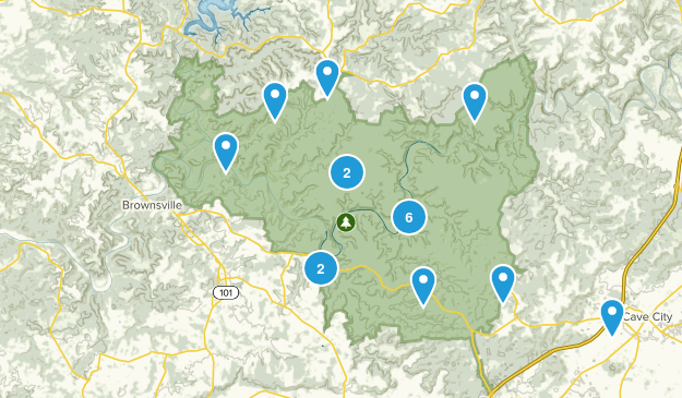 Mammoth Cave National Park Map
