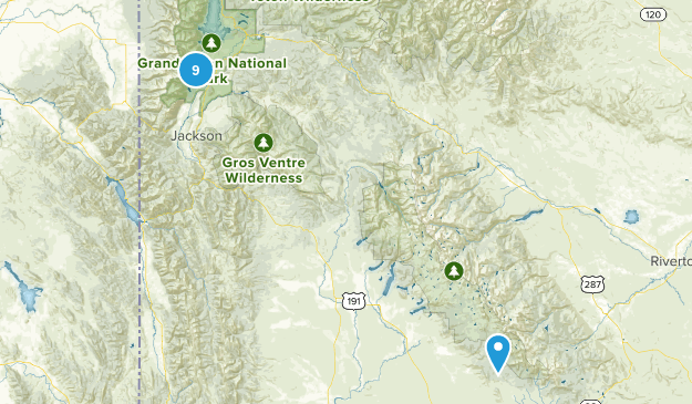Grand Tenton, Wyoming Map