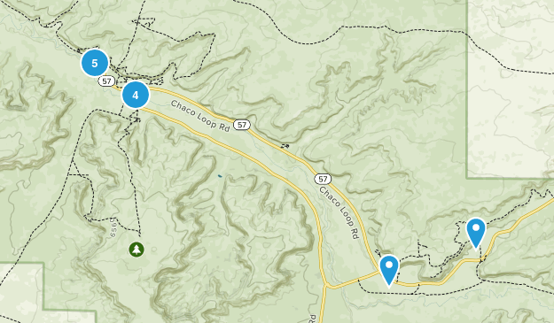 Chaco Canyon Map