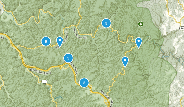 Red Ruver Gorge Map
