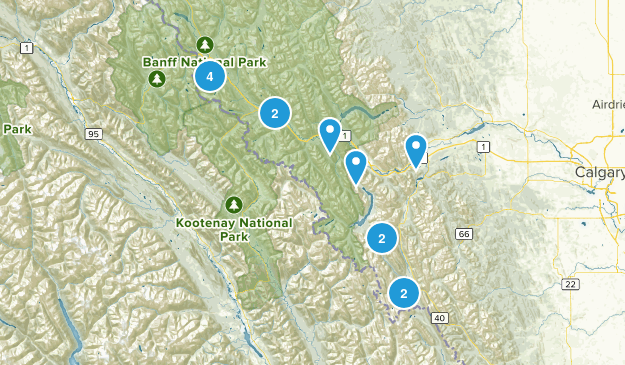 Hikes to do Map