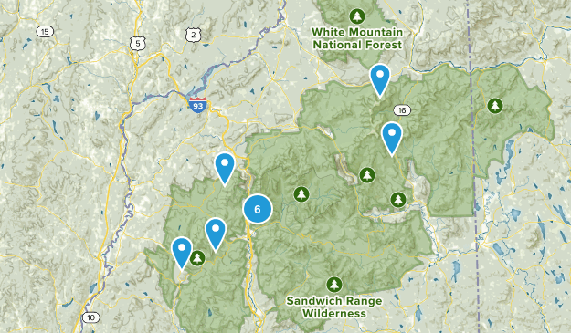 white mountains Map