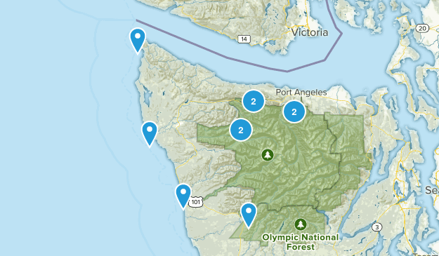 olympic national Map