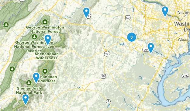 NoVA Hikes Map