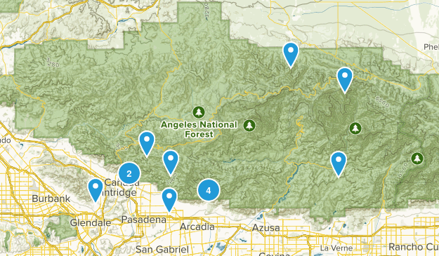 Angeles National Forest Map