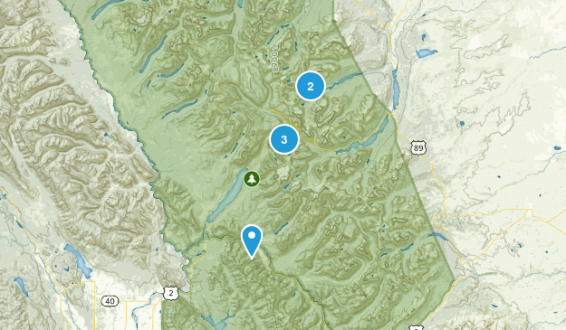 Montana Hikes Map