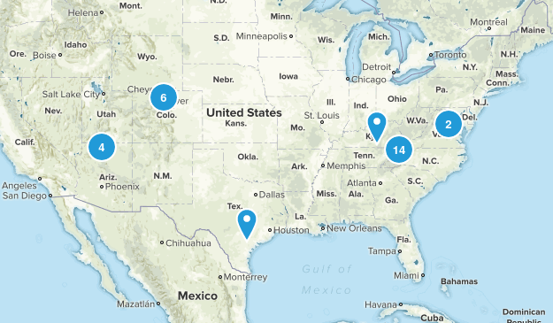 Completed Hikes Map