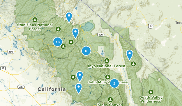 Mammoth/ Yosemite Map
