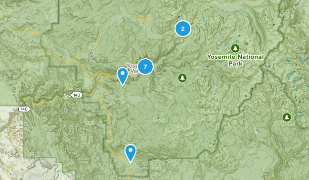 Yosemite National Park Map