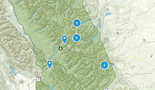 Glacier National Park Map