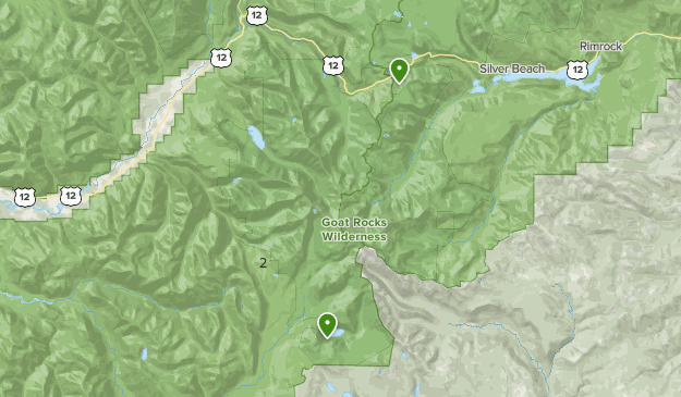 Goat Rocks Wilderness Trail Map Goat Rocks Wilderness | List | Alltrails