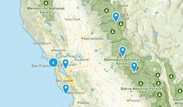 California Hikes Map