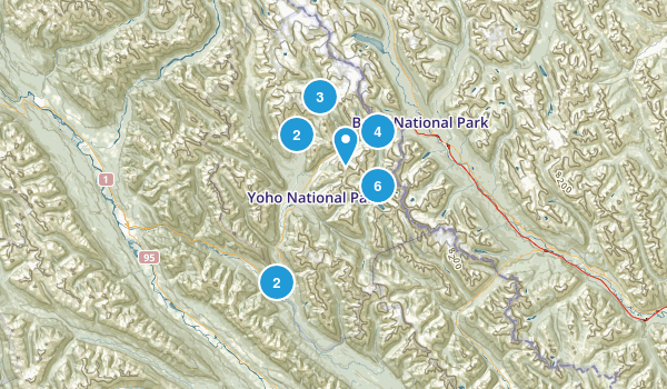 Yoho National Park Map