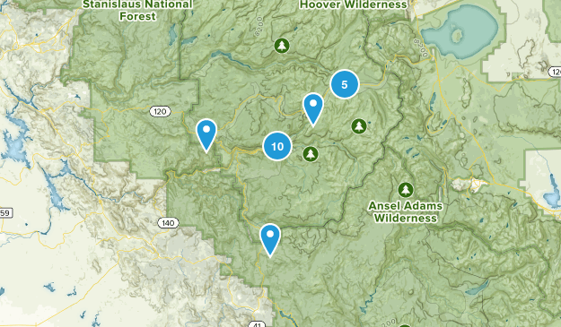 Yosemite Trip Map