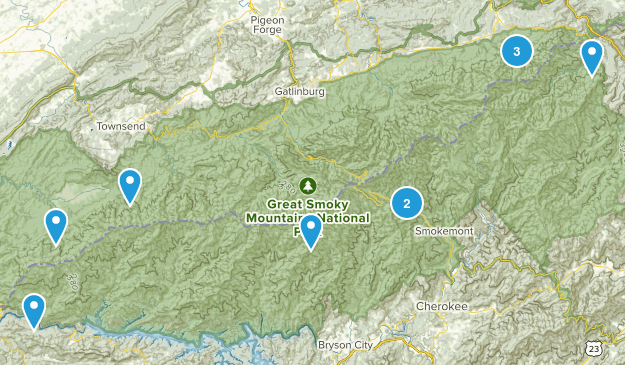 best long hikes Map