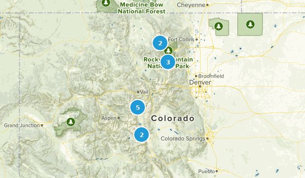 Potential Day Hikes CO Map