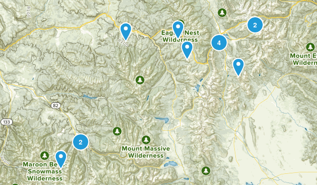 Colorado Hikes Map