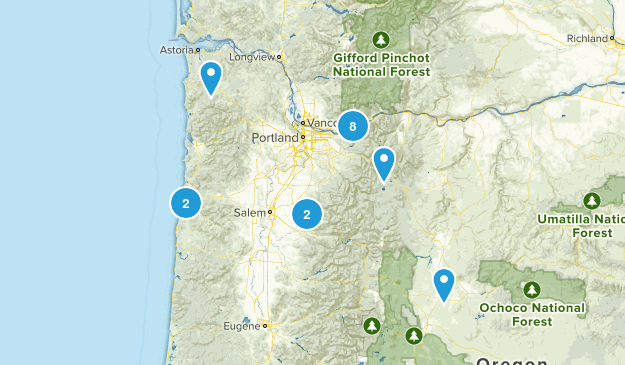 Hikes I've Done Map